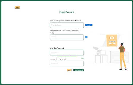 Oman Skill Certification — password recovery flow